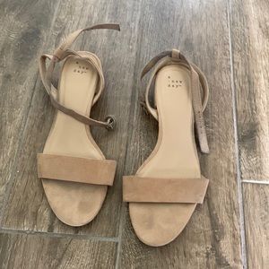 A New Day Strappy Sandals - Size 9 - Nude